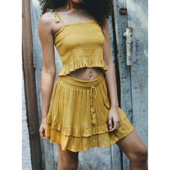 🆕🌿RUFFLE BOHO SKIRT🌿 - Picture 1 of 8